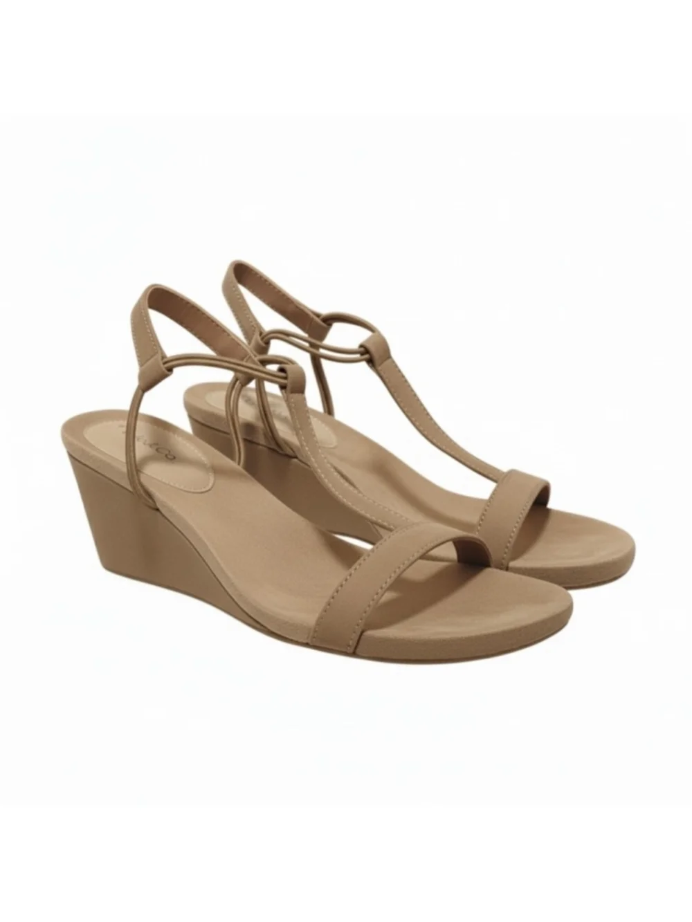 Style & Co. Women's Mulan Strappy Wedge Sandals Size 12 M Taupe